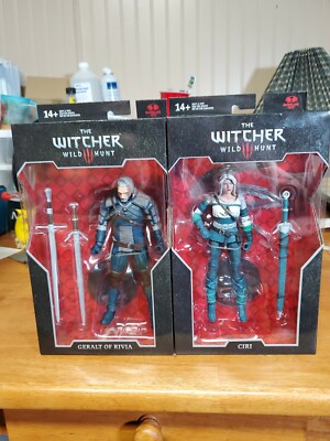 Geralt of Rivia (Viper Armor) & Ciri Elder Blood McFarlane Action Figure SEALED