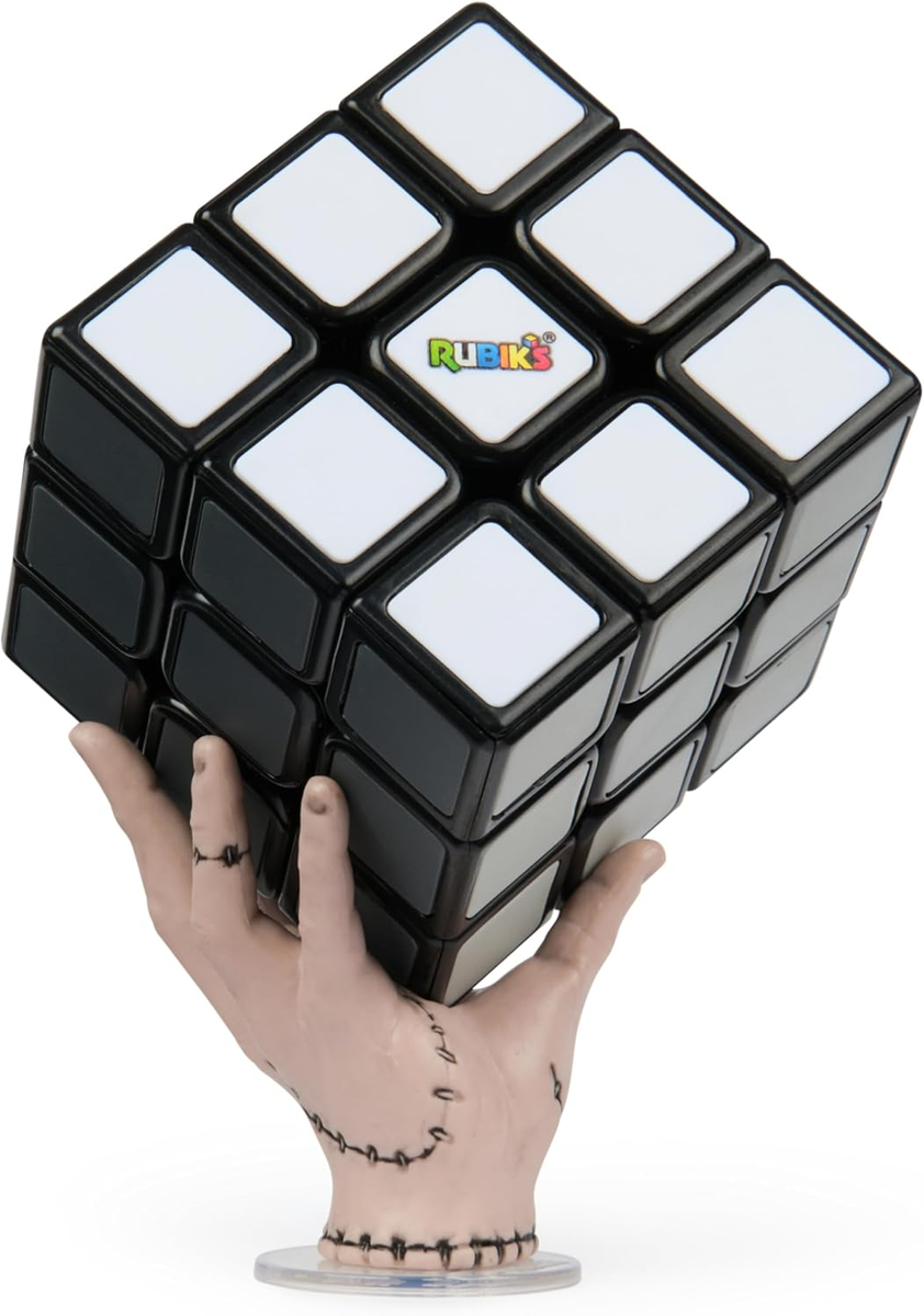 Rubik'S Cube, Wednesday Cube, Greyscale Wednesday Collectible