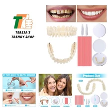 16 Pcs Dentures DIY Repair Kit Fake Teeth Kit Make Your Own Dentures Kit Repa...