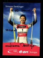 Simone Denkinger Biathlon Autogrammkarte Original Signiert + A 220373