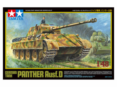 TAMIYA 1:48 DIE CAST CHASSIS TANK KIT GERMAN TANK PANTHER AUSF.D 32597