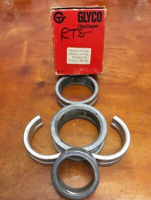 NOS German Engine Main Bearing Set .75mm OS VW 111198467