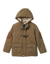 Perry Ellis Sueded Microfiber Quilted Toggle Coat sz 2T NEW 85