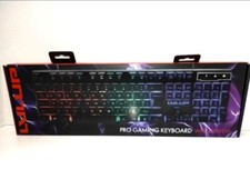 LVLUP Pro Gaming Keyboard LED RGB Keys Black Number Pad Comfort Ultra Fast Speed