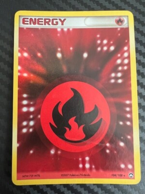 Pokémon TCG Fire Energy 104/108 Ex Power Keepers DMG