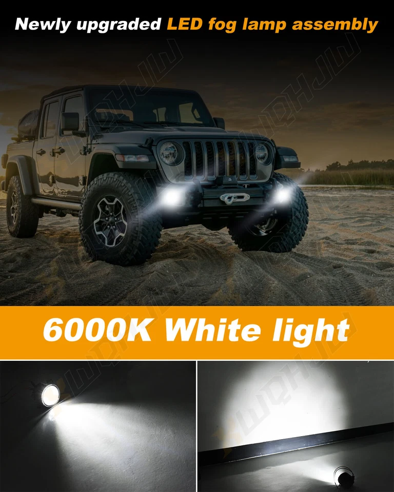 Luces antiniebla LED delanteras XWQHJW 2 piezas lámpara de parachoques transparente para Ford Taurus X 2008-2009 Foto 4 de 4