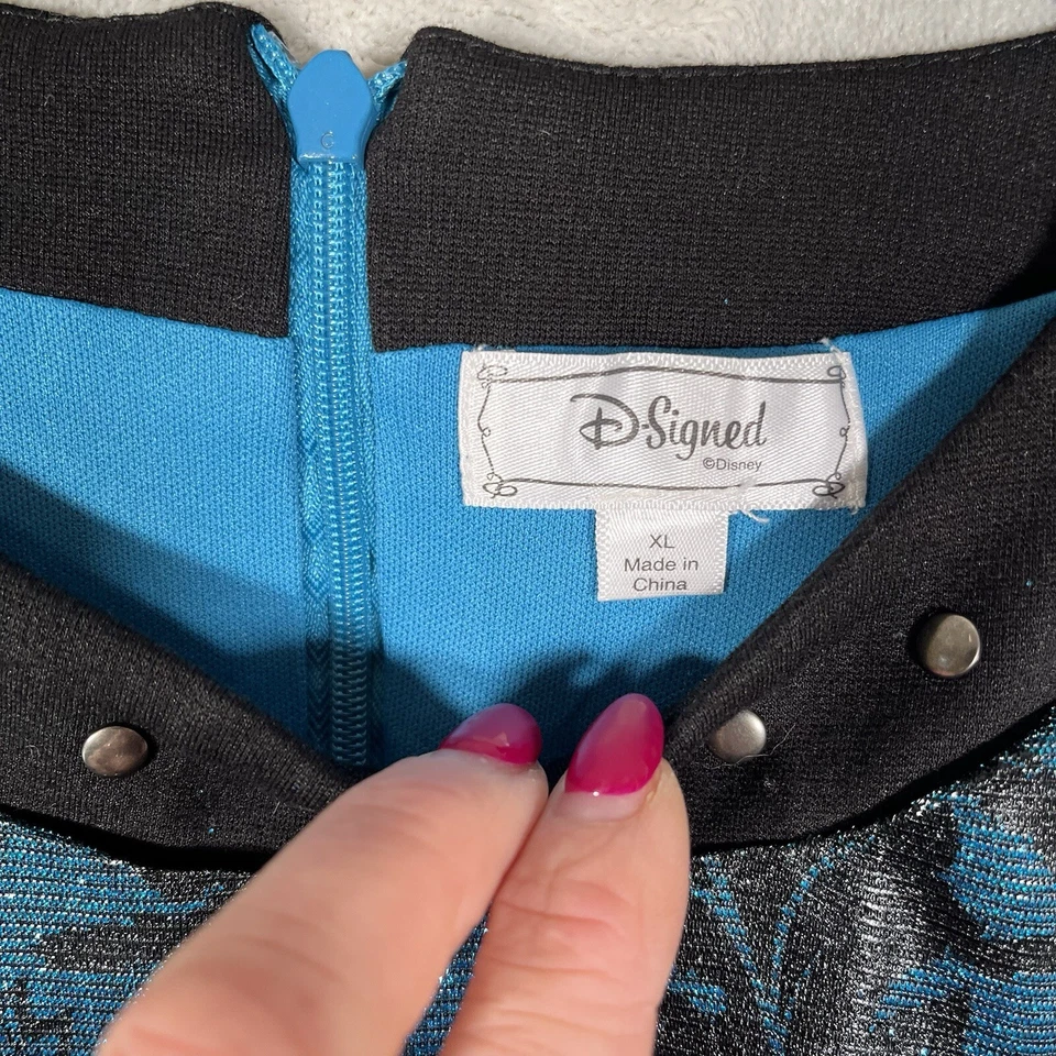 D-Signed Disney Big Girl's Black/Teal Princess Dress Fairy Whimsical Classic XL - Image 4 of 4