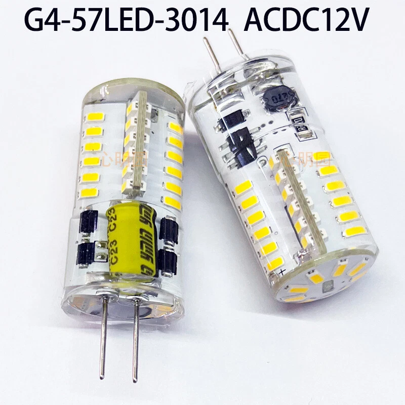 5 Pcs LED Light Lamp bulb G4 3W 12V-16V Silicone White Warm Replace Halogen Bulb - Image 2 of 4