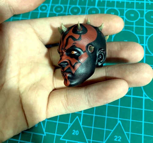 1/6 Scale Hot Toys DX16 Darth Maul Head Sculpt Figure Star Wars Eyes Movable New - Picture 3 of 6
