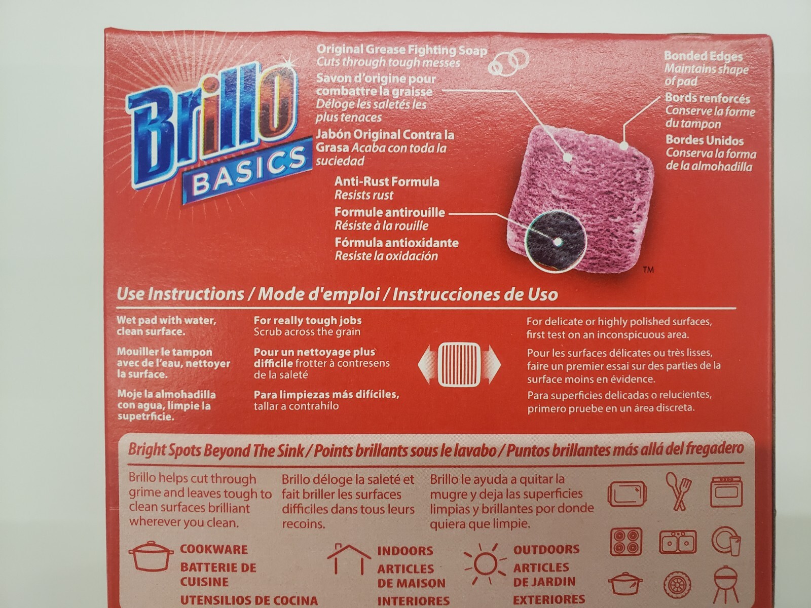 Brillo Basics Steel Wool Soap Pads 8-ct Box Cleaning Janitor | eBay