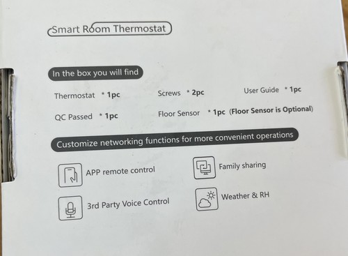 Docooler WiFi Termostato Inteligente Controlador de Temperatura Botón Programable Semanal - Imagen 4 de 4