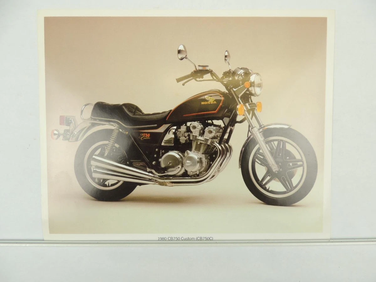 Vintage 1980 Honda CB750 CB750C Dealer Brochure Specifications Sheet L6106