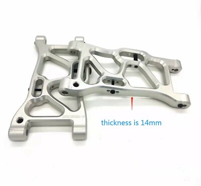 E-VIRATRUE 7075 Aluminum Rod End For Losi DBXL-E 2.0/GAS 1/5 Silver (12pcs