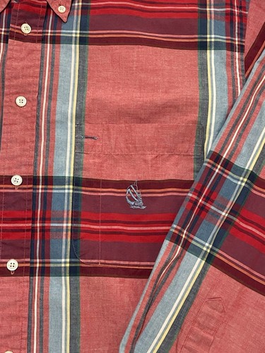 Camisa Nautica Roja Manga Larga Hombre Talla XL - Imagen 3 de 5