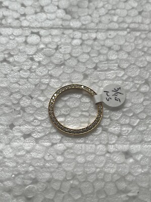 LADIES .75CT BEAD SET DIAMOND BEZEL 18KY FOR ROLEX DATE, DATEJUST, PRESIDENT 26M