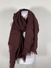 Womens Colorful Solid Colored Rectangle Scarf