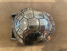 RARE HUGE Kieselstein-Cord Sterling Silver Turtle Buckle