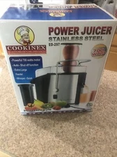 Cookinex power juicer 700 Watt Turbo Juice Extractor Stainless ED-297 2 Liter