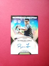 2019 Panini Prizm Game Ball Graphs Reynaldo Lopez #GB-RL Auto Silver Prizm