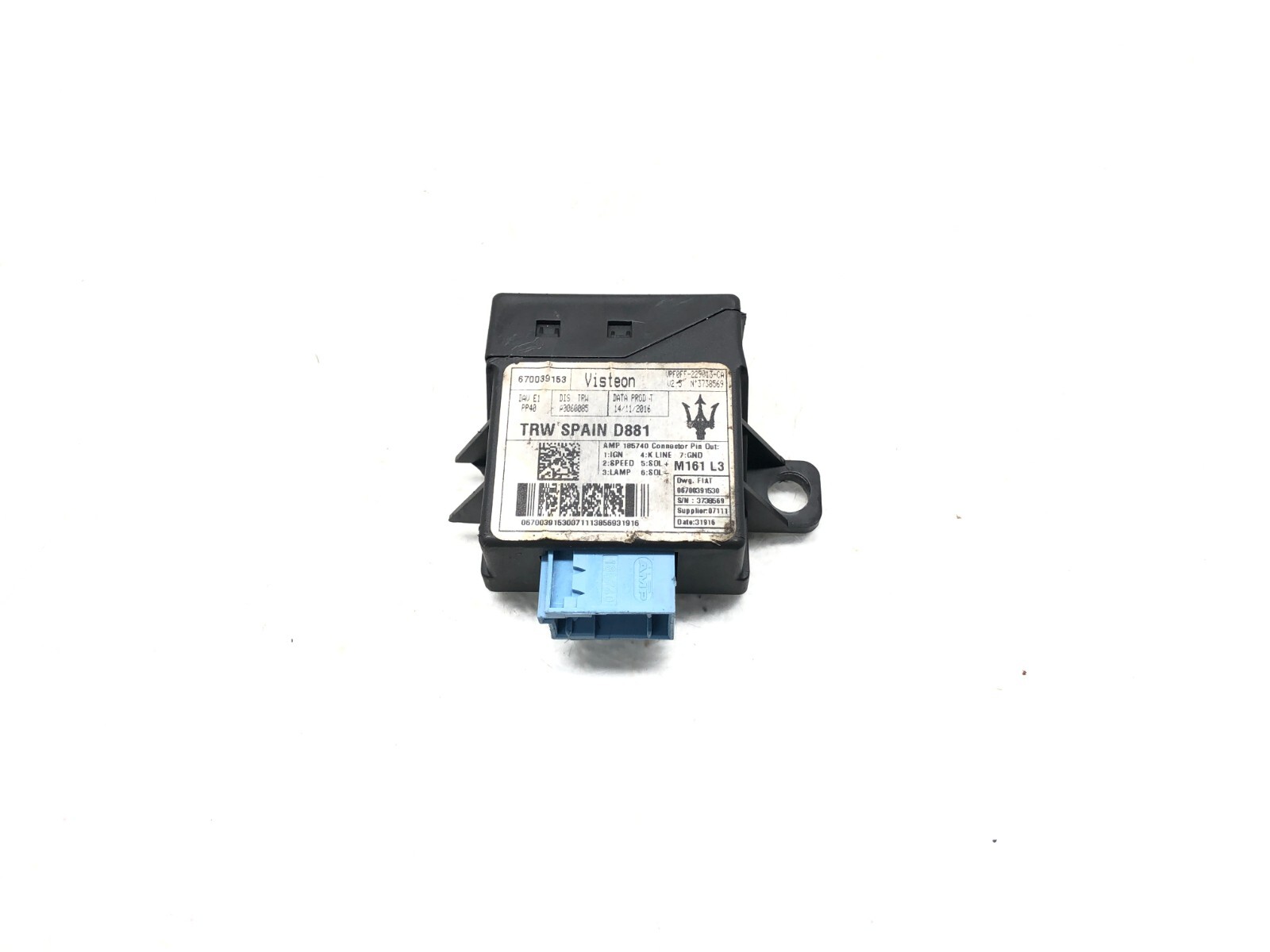 2017-2022 MASERATI LEVANTE POWER STEERING CONTROL MODULE OEM #BROKEN MOUNT TAB