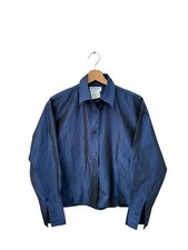 Yves Saint Laurent Vintage Navy Silk Shirt Size 38 / M