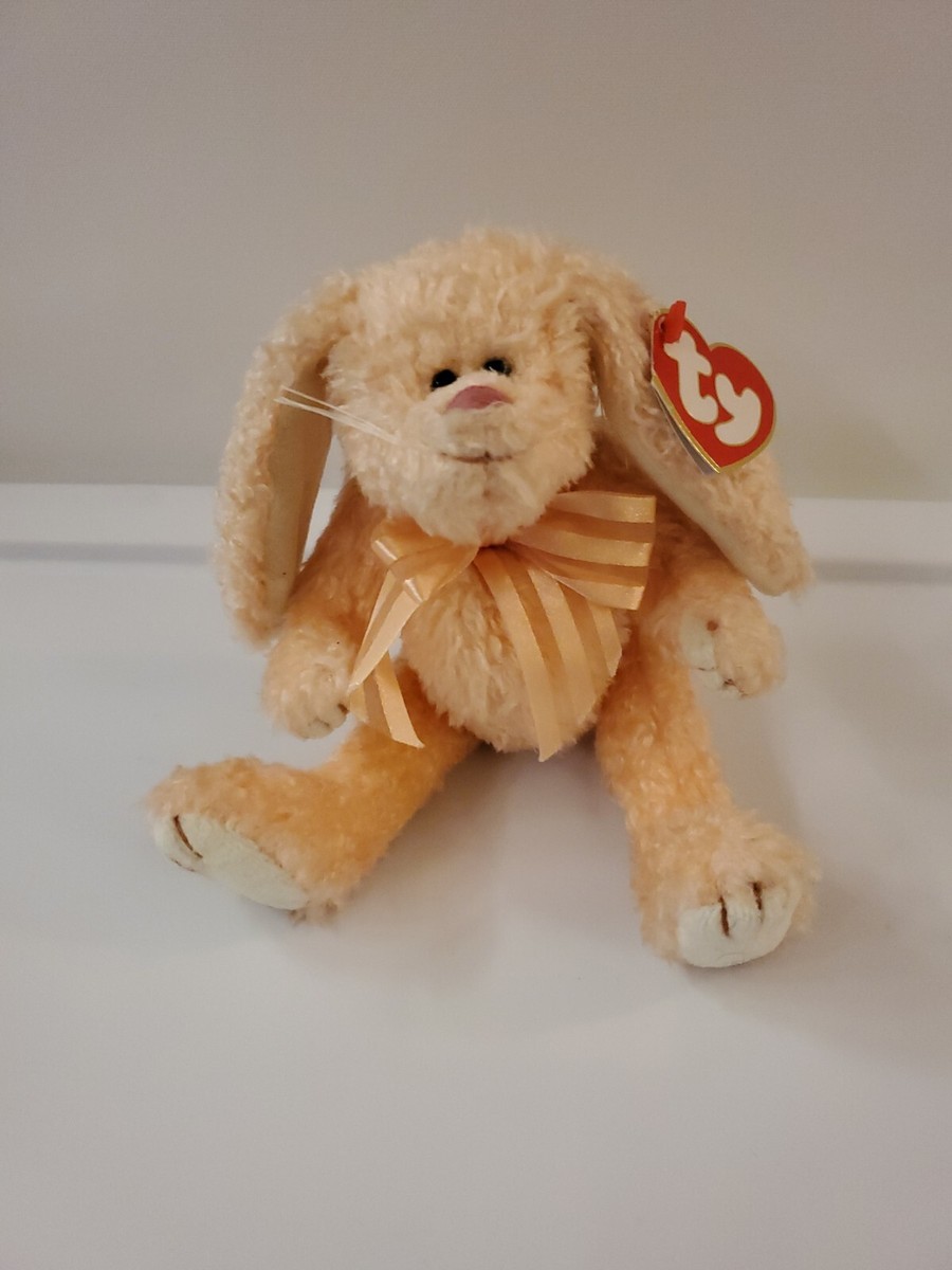Ty Beanie Babies Attic Treasures 1993 Camelia Bunny Rabbit PEACH