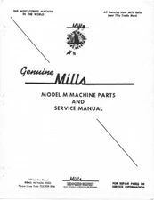 Mills Slot machine Model M Manual PDF on Thumb drive