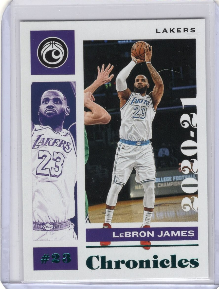 2020-21 Panini Chronicles Teal #46 LeBron James Los Angeles Lakers