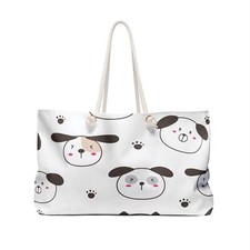 Puppy Print Tote Bag for Fashionable Dog Lovers