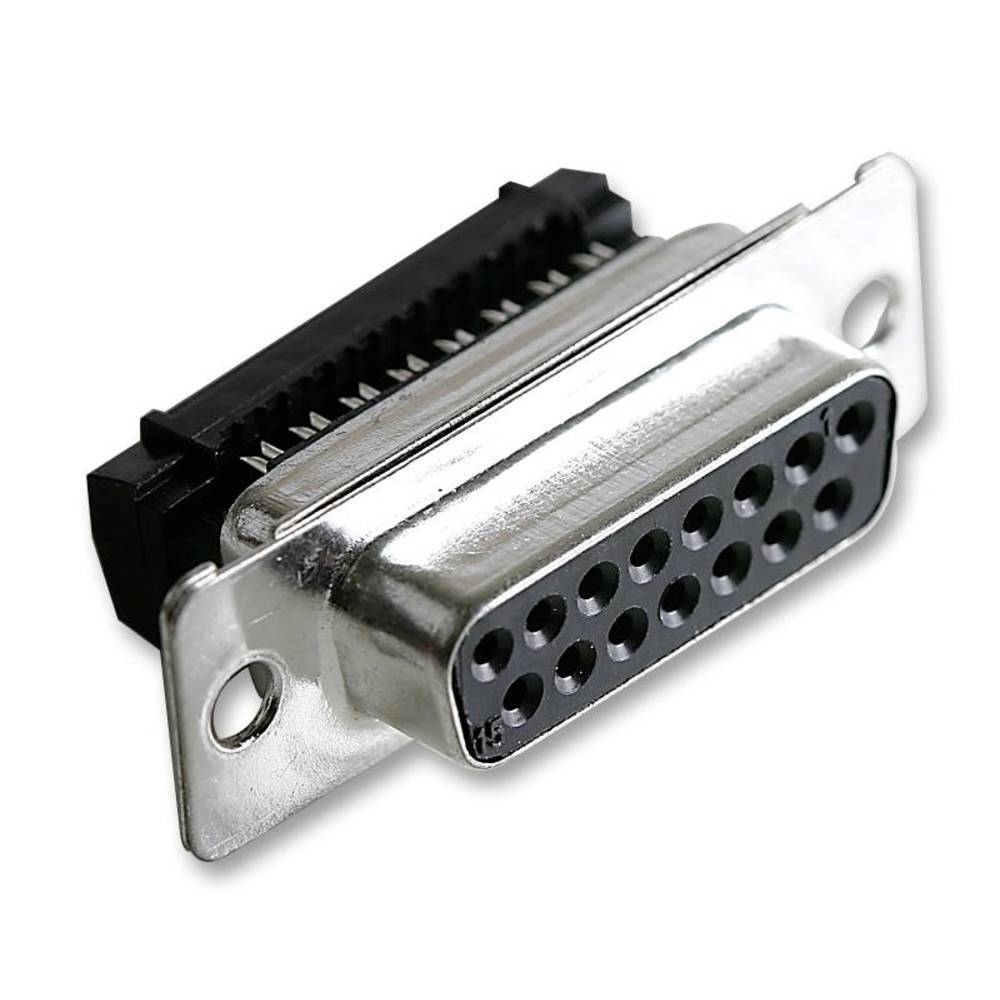 MH Connectors MH10576 Connettore femmina SUB-D 180 ° Numero Poli (num): 15 Cavo