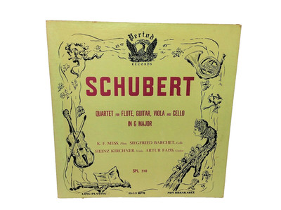 Rare Period Records SPL 518 Schubert Flute Guitar Viola Cello G Major Vinyl 
