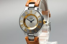 Quasi come nuovo Cartier Must 21 Vantian SM 28mm 1340 quarzo quadrante argent...