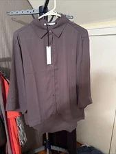Three Eighty Two Women’s High-Lo Button Down Size Large