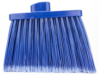 12'' Angled Plastic Broom Head - Ideal for Indoor & Outdoor Cleaning