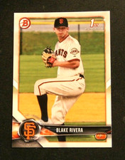 2018 Bowman Prospect 1st card, San Francisco Giants - BLAKE RIVERA