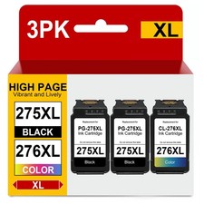 PG-275XL Ink compatible for Canon CL-276 Pixma TS3522 TR4720 TS3722 TR4700 Lot