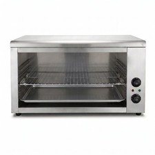 2400W Commercial Cheese Melter Salamander Broiler, Adjustable Temp Countertop