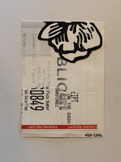 ACEO OG Collage Art 2.5x3.5 in. Scrap Series 66/115: 0849 by NDPiggottArt
