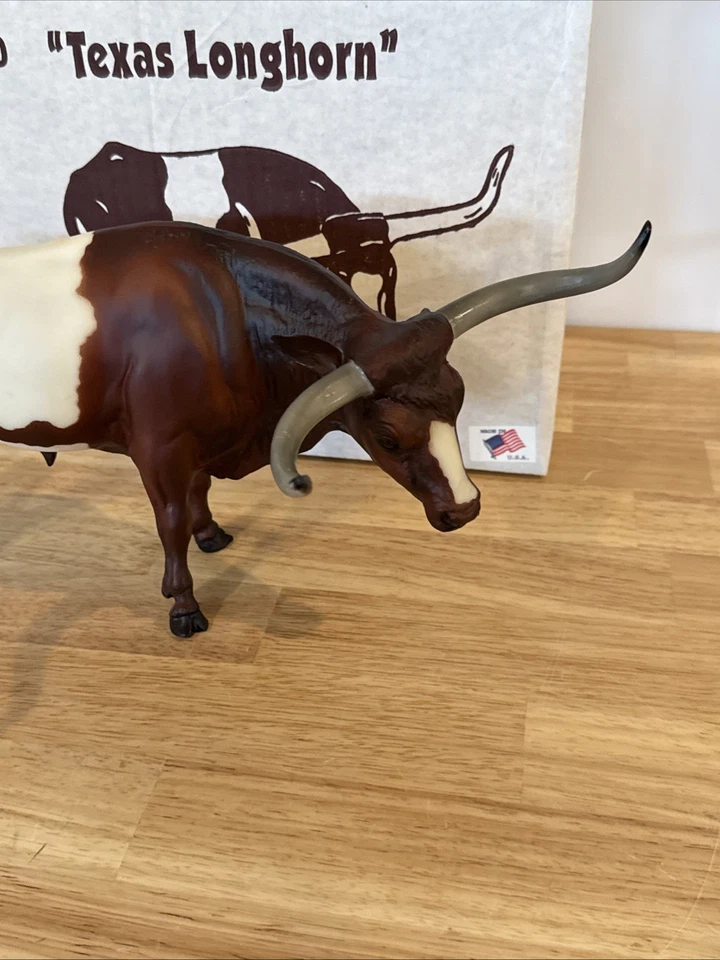 Vintage Breyer Texas Longhorn Bull 1990-1995 #370 With Box - Image 2 of 4