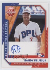 2021 Panini Elite Extra Edition Signatures Randy De Jesus #216 Auto tg7
