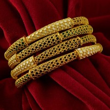 Simple Daily Wear 4 PCs Bangle Bracelet for Women Traditional Ethnic Jewelry