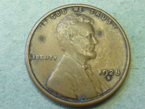 1928-S LINCOLN CENT XF