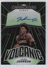 2022 Panini Obsidian Electric Etch Green 16/25 Jalen Johnson #VS-JAH Auto 1pf0