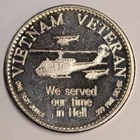 Vintage 1 oz .999 Silver Round ~ Vietnam Veteran Service Bullion