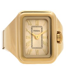 Fossil Raquel Watch Ring Quartz Gold Dial Ladies Watch ES5343