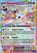 Carta Pokemon Sylveon ex Holo 086/191 Doppia Rara SV08: Surging Sparks LP