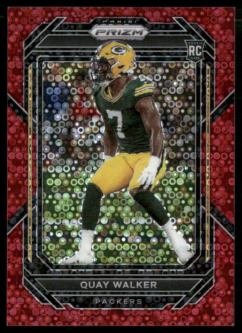 2022 Panini Prizm #373 Quay Walker No Huddle Red #/50