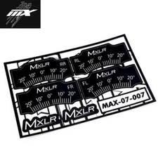 MXLR MAX-07-007 Caster Correction Decals for Hudy 1/10 TC Alloy System RC Tool
