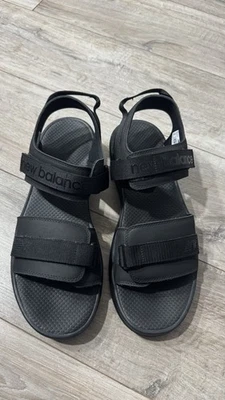 Mens Wide Fit New Balance SUA250A1 Size Uk 13 Black Sandals New - Image 1 of 4