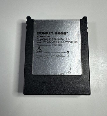 Donkey Kong Commodore 64 C64 Atari Nintendo Cartridge Tested Works Vintage 1983